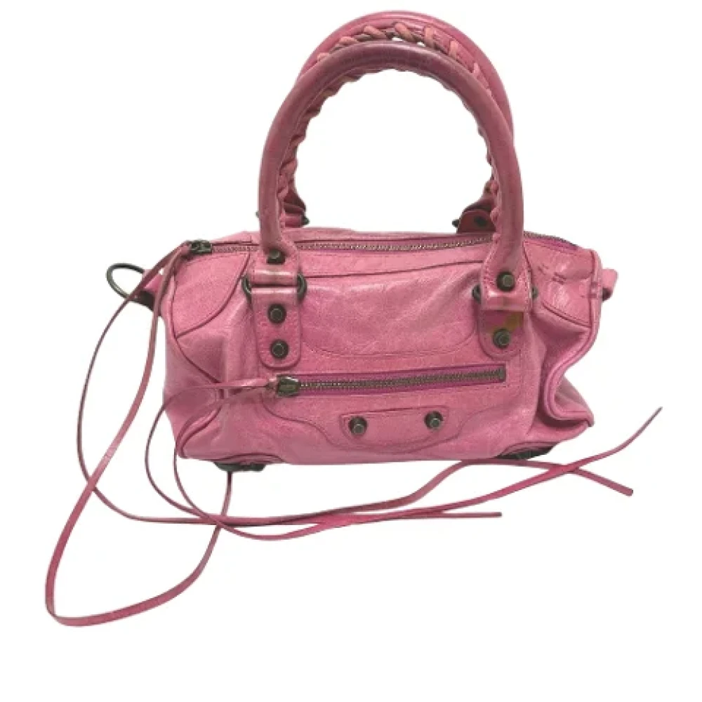 Balenciaga Vintage Pre-owned Leather balenciaga-bags Pink Dames