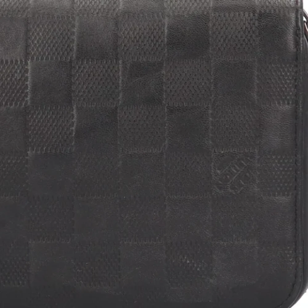 Louis Vuitton Vintage Pre-owned Fabric wallets Black Heren