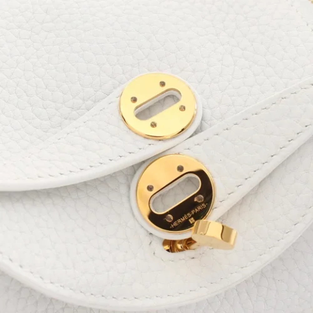 Hermès Vintage Pre-owned Leather shoulder-bags White Dames