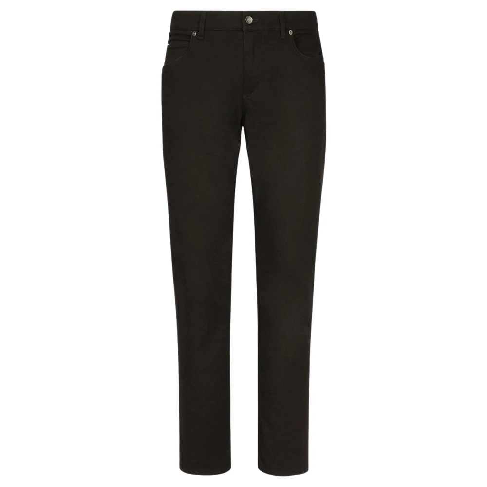 Dolce & Gabbana Slim Fit Denim Jeans Black Heren