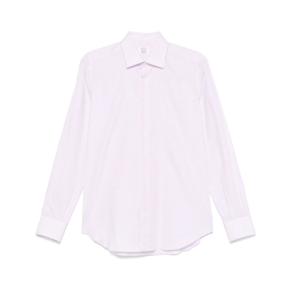 Mazzarelli Moerbei Roze Button-Up Overhemd Pink Heren
