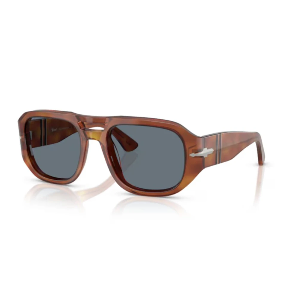 Persol Unisex Brown Sunglasses, 56 Mm, Classic Sunglasses Black Frame
