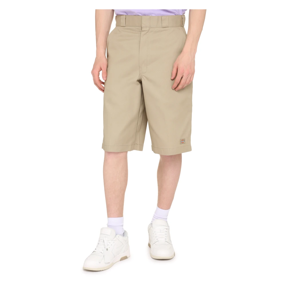 Dickies Wijde Katoenmix Shorts Brown Heren