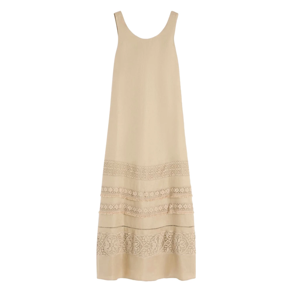 Max Mara Women's Beige Maxi Dresses, 2XS, Weekend Dresses