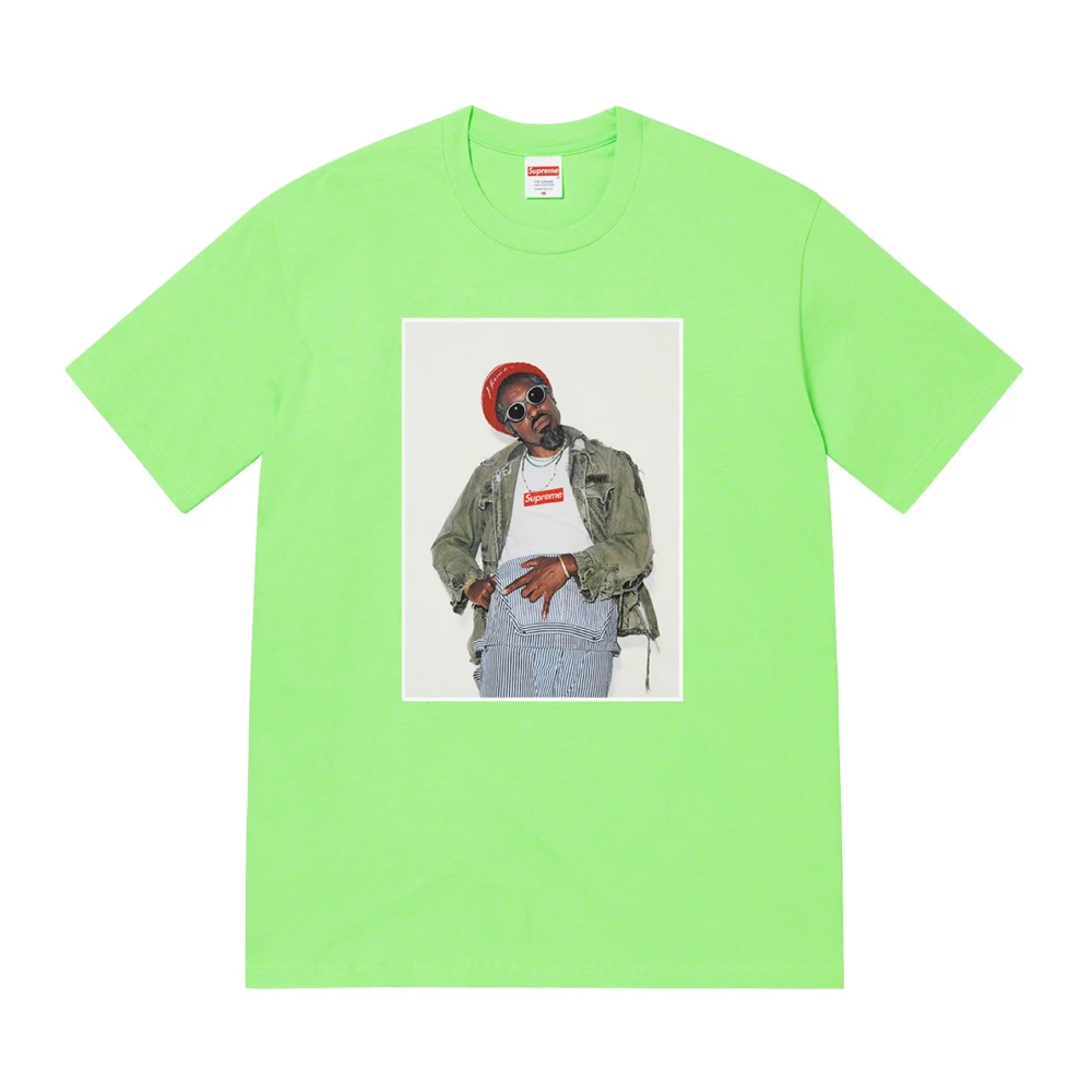 Supreme Beperkte oplage André 3000 Tee Lime Green Heren