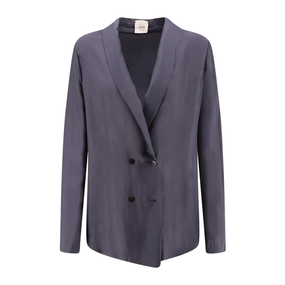 Alysi Vrouw Grijs Double-Breasted Jacket