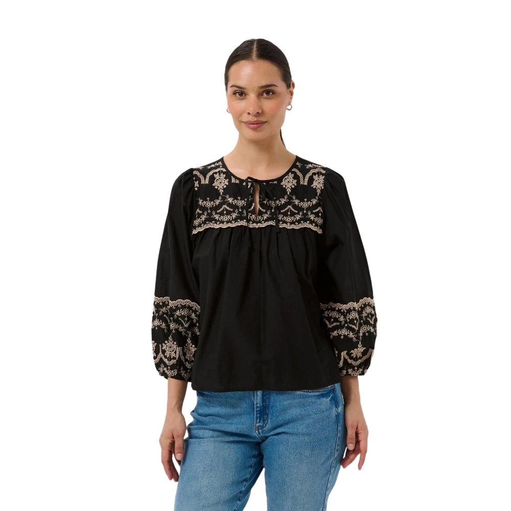 Kaffe Donna Noir Camicetta Da Kis - Immagine 2