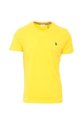 yellow-mens-cotton-logo-t-shirt