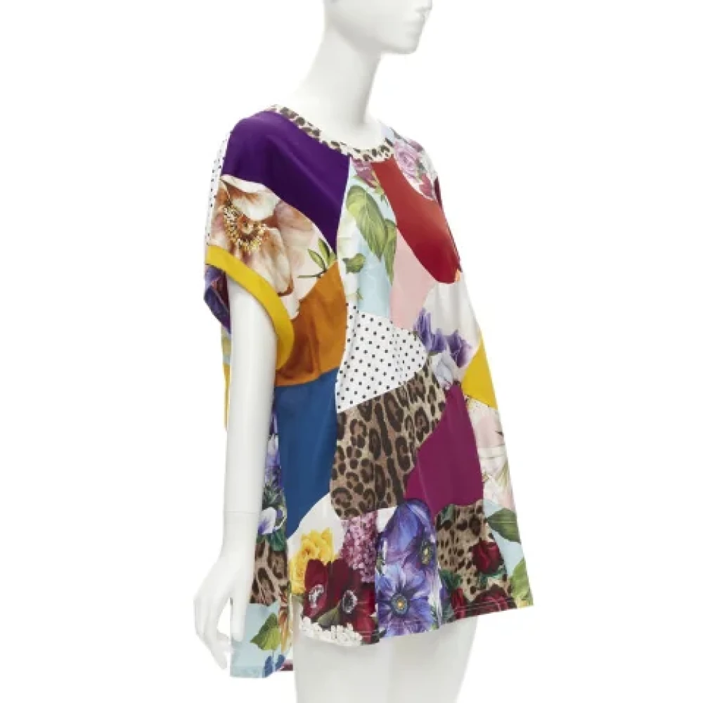 Dolce & Gabbana Pre-owned Cotton dresses Multicolor Dames
