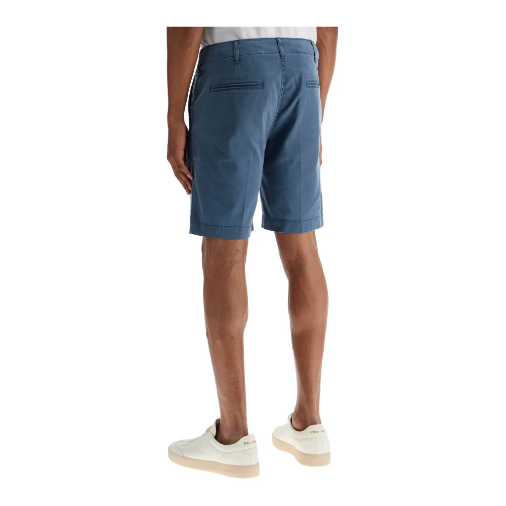 Vilebrequin Tencel Gabardine Chino Shorts Blue Heren