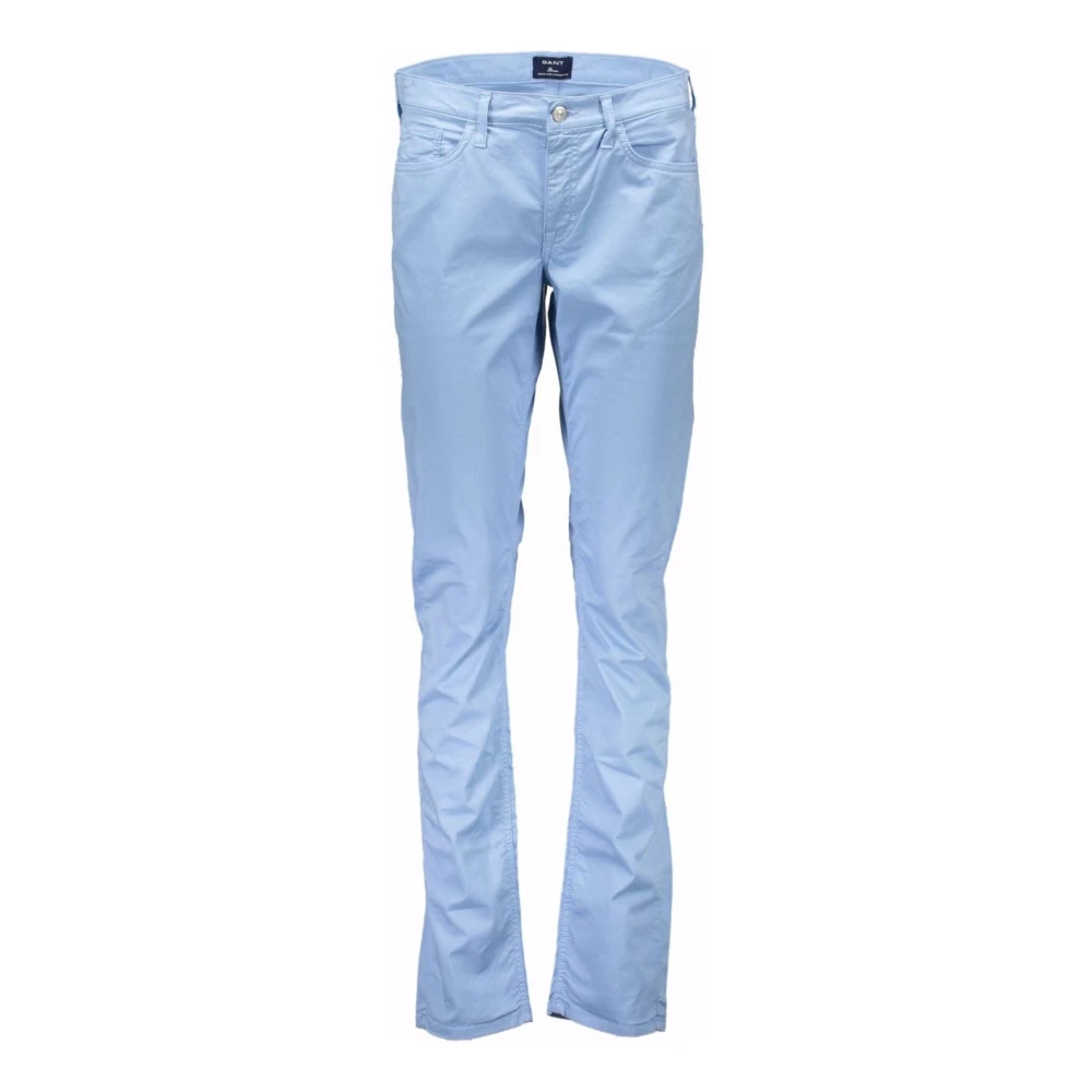 Gant Lichtblauwe Katoenen Jeans & Broek Blauw Dames