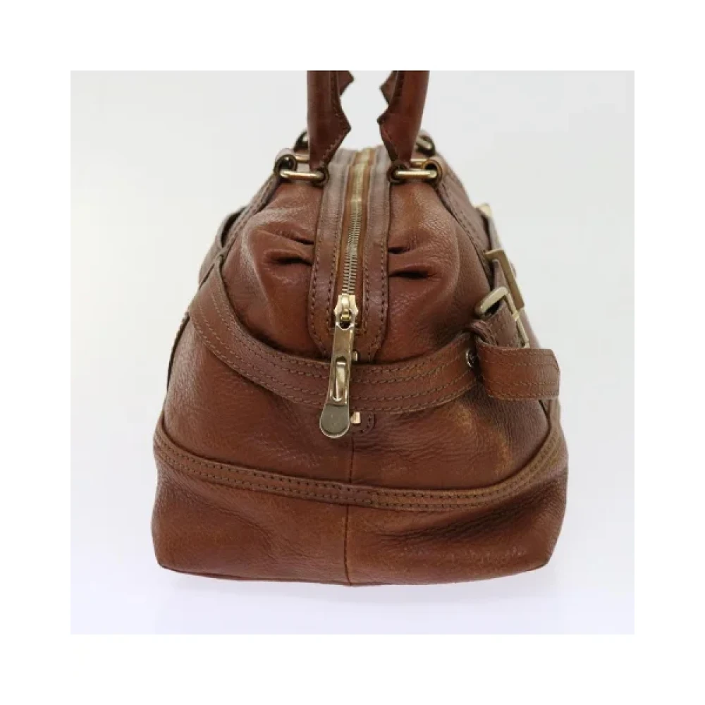 Burberry Vintage Pre-owned Leather shoulder-bags Brown Dames