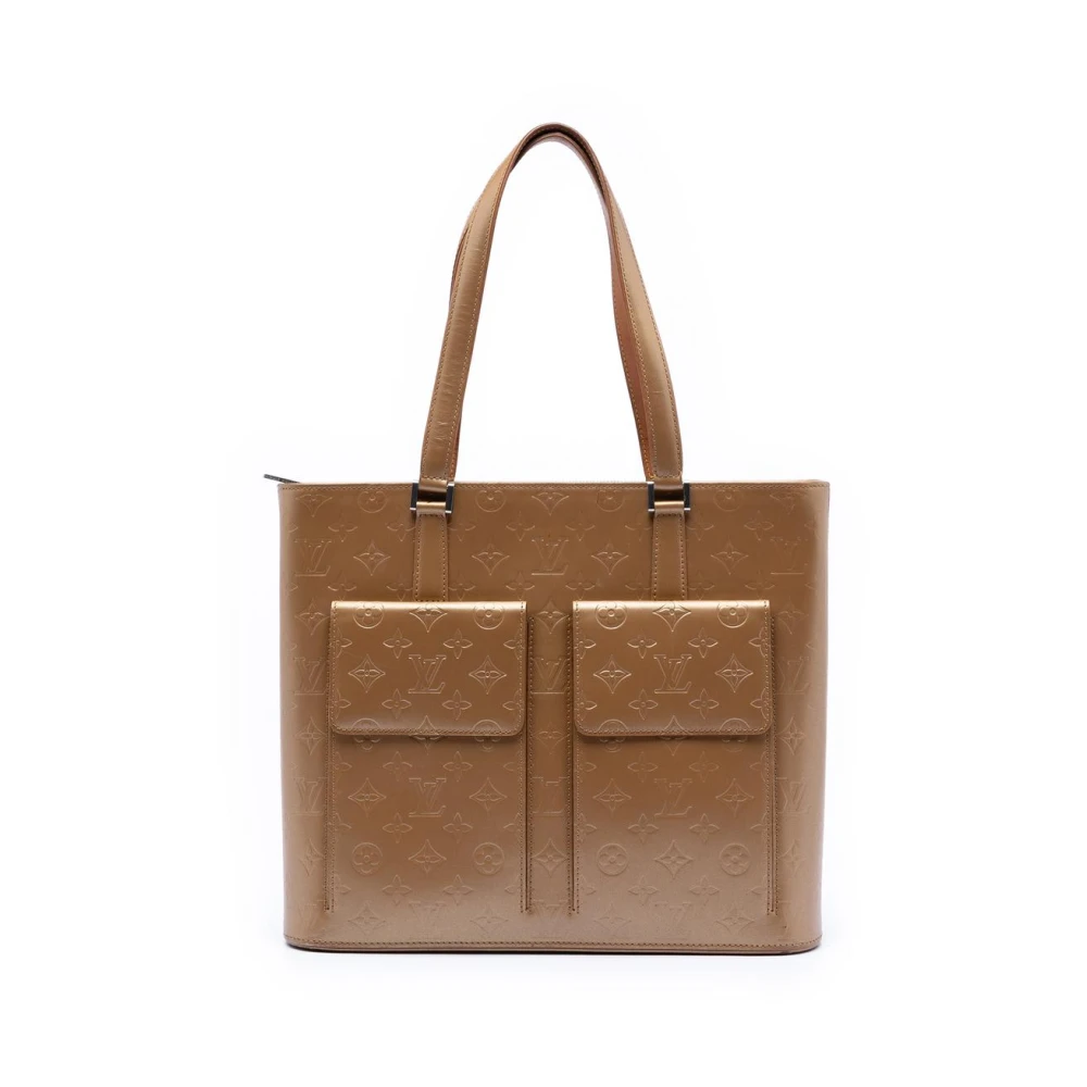 Louis Vuitton Vintage Women's Brown Pre-Owned Embossed Pattern Tote Bag