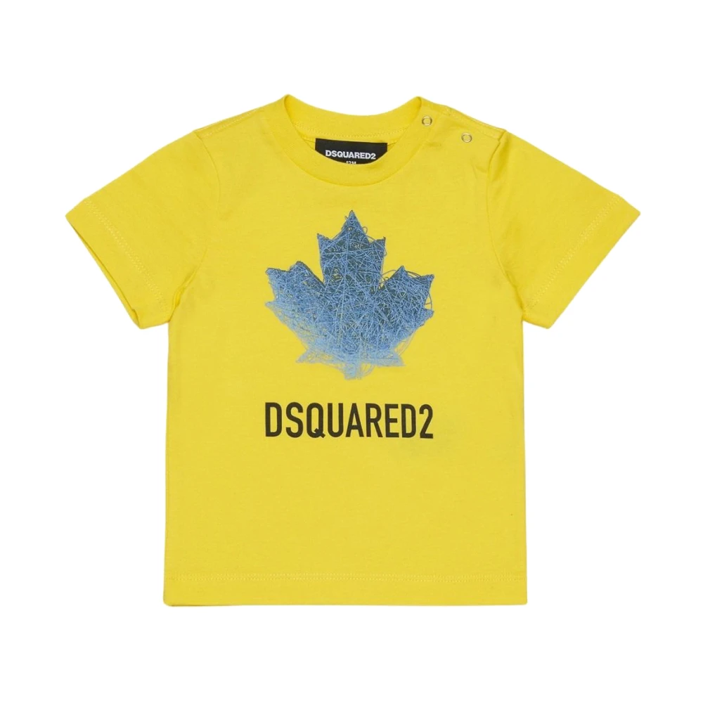 Dsquared2 Unisex Yellow Short-Sleeve T-Shirt