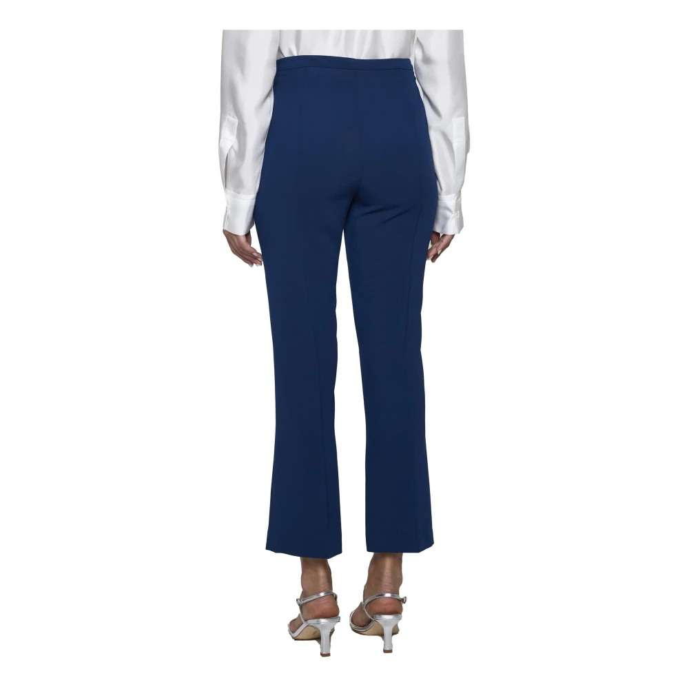 Blanca Vita Elegante Broek met Strikdetail Blue Dames