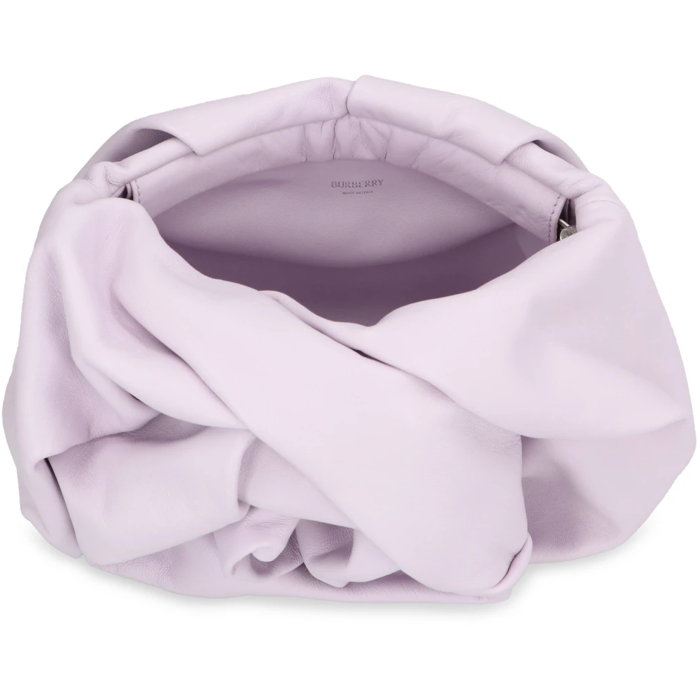 Burberry Roze Leren Clutch Purple Dames