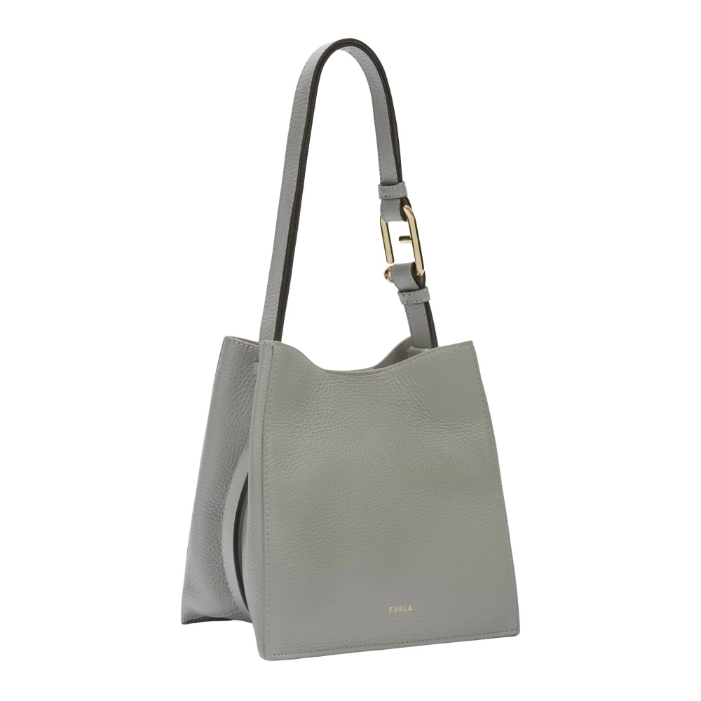 Furla Nuvola Bucket Bag Mini Gray Dames