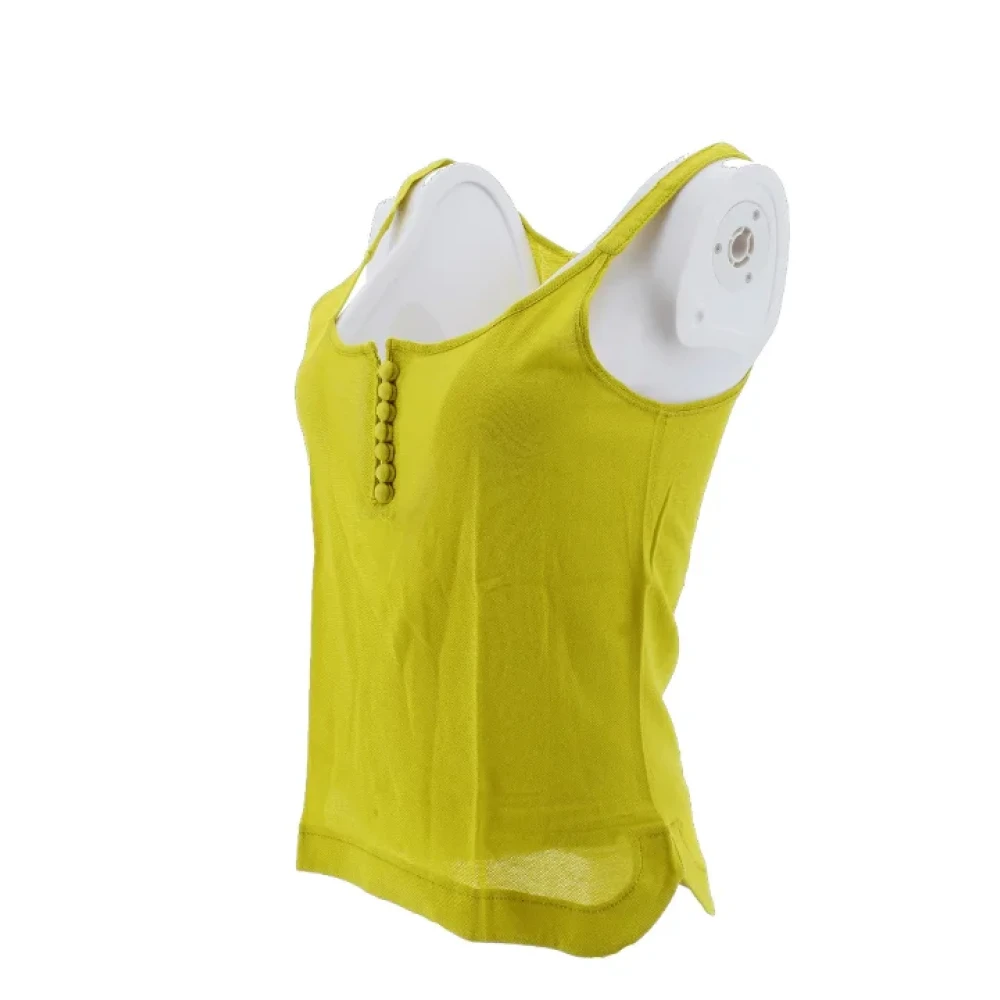 Chloé Pre-owned Cotton tops Yellow Dames