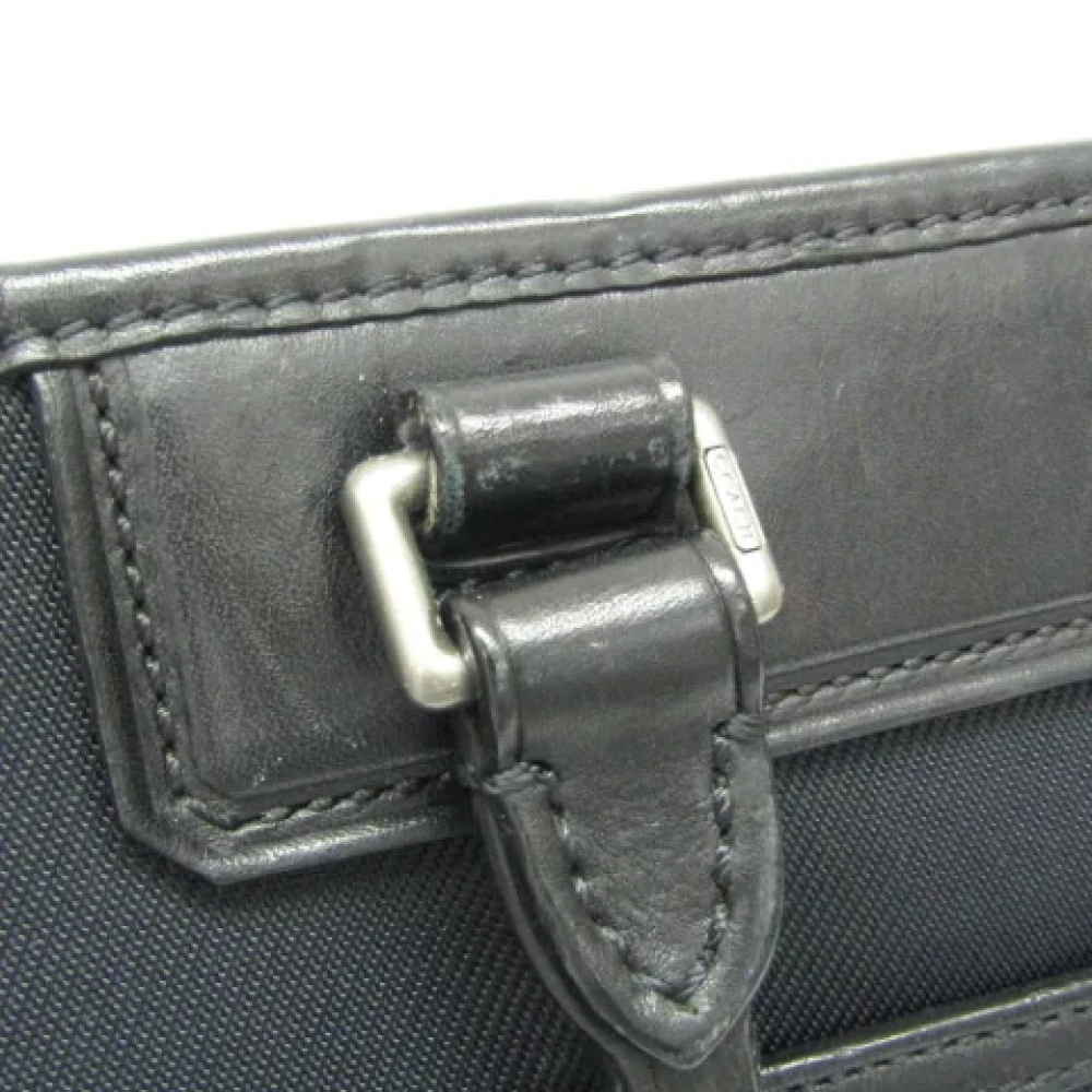 Coach Pre-owned Canvas handbags Black Heren