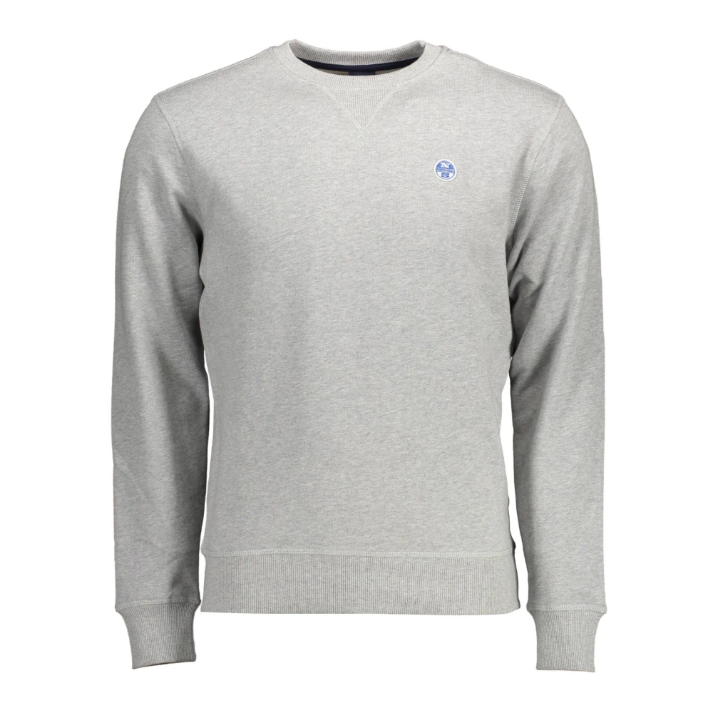 North Sails Men's Gray Cotton Sweater With Logo