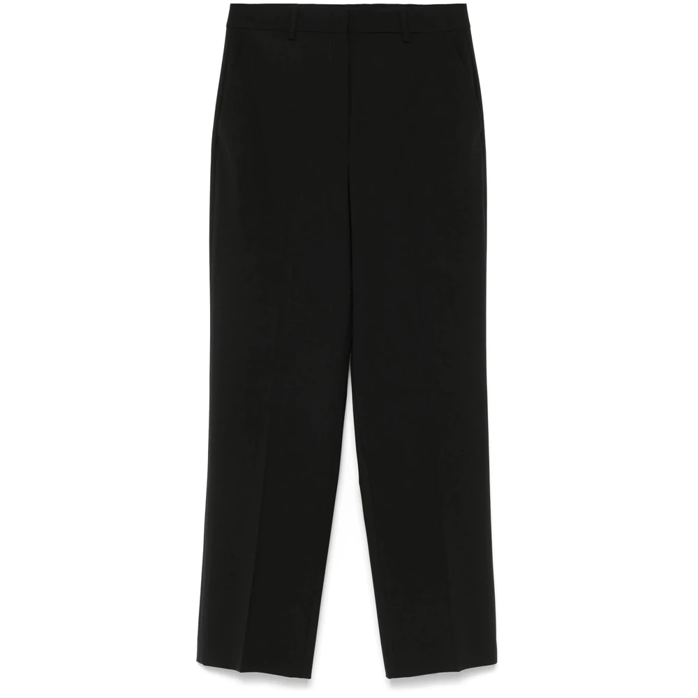 Theory Zwarte Broek met Voorknop Black Dames