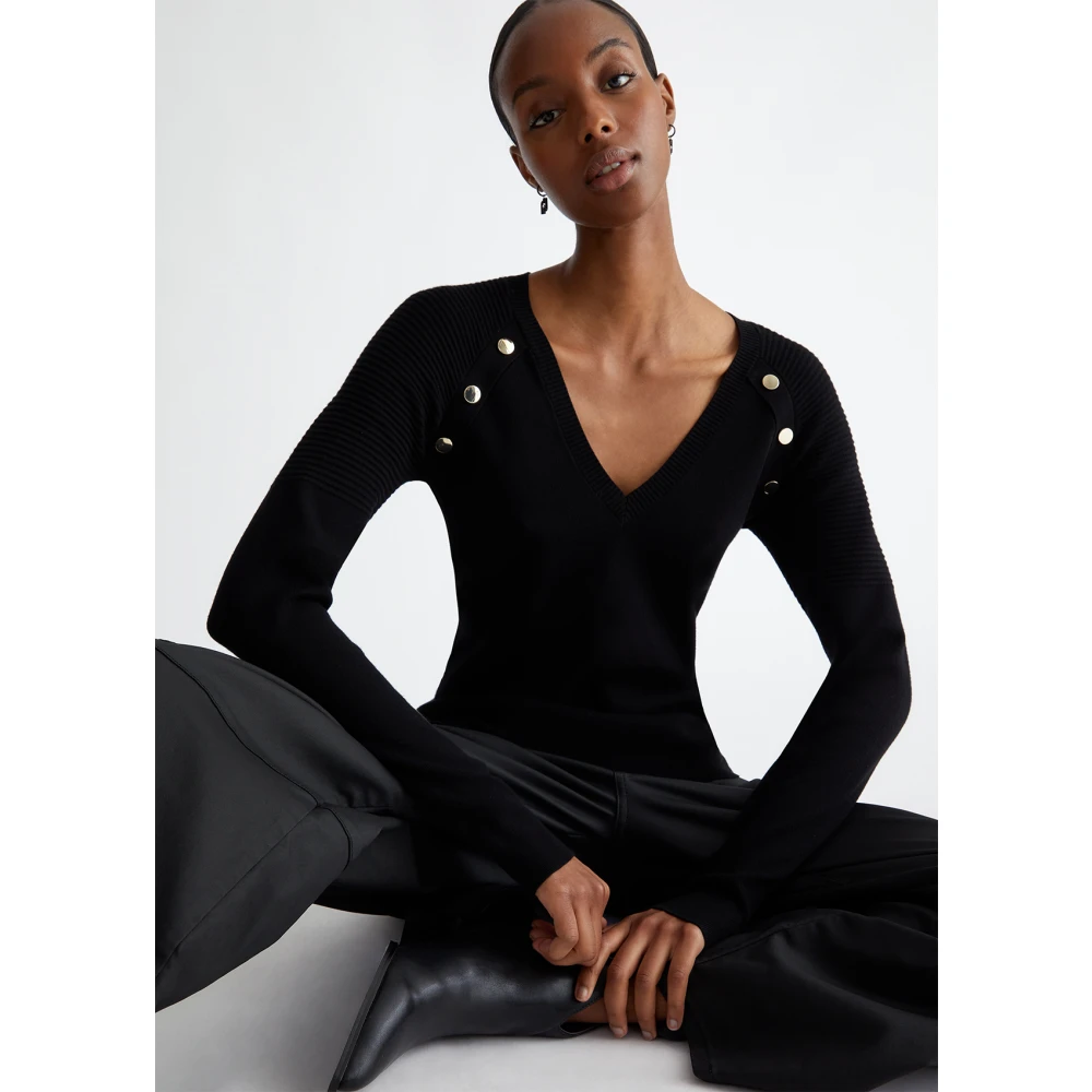 Liu Jo Geknoopte Shirt Black Dames