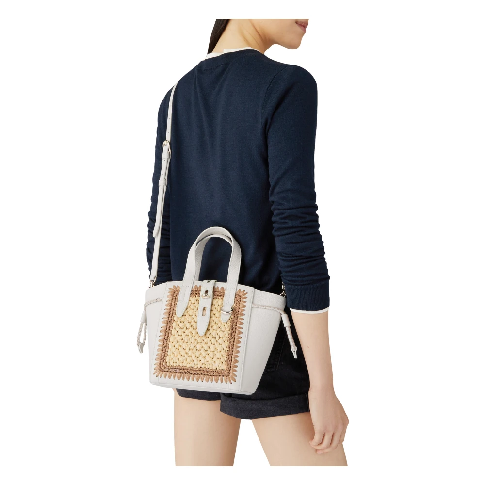 Furla Net Tote Mini Tas Beige Dames