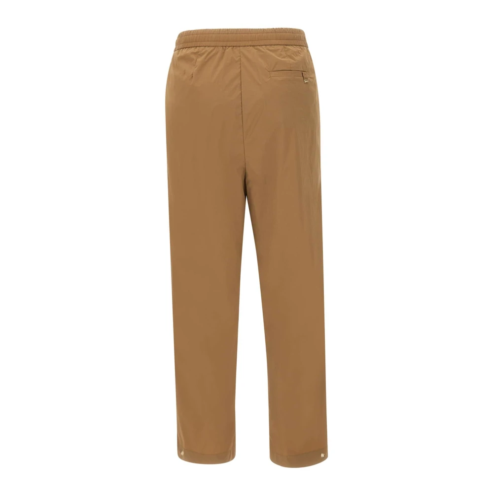 Herno Straight Trousers Brown Dames
