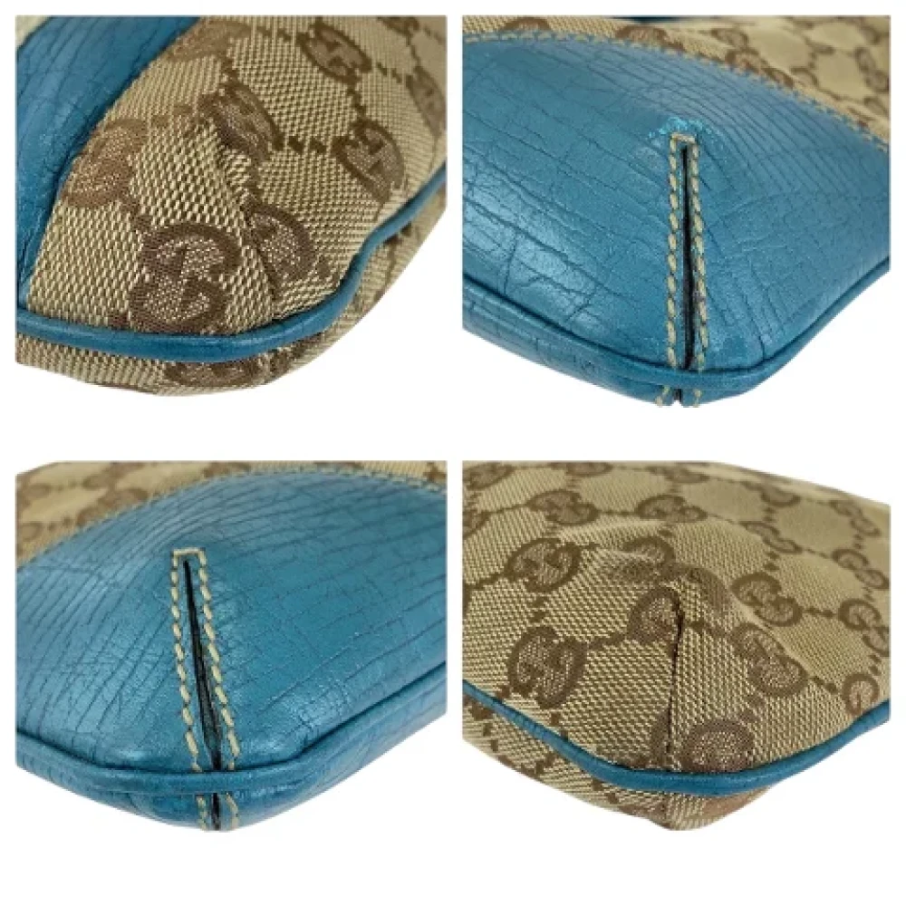 Gucci Vintage Pre-owned Canvas crossbody-bags Blue Dames