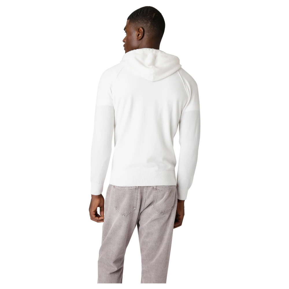 Eleventy Kasjmier Hoodie Trui White Heren
