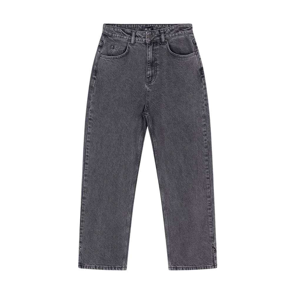 Alix The Label Relaxte Denim Broek Gray Dames