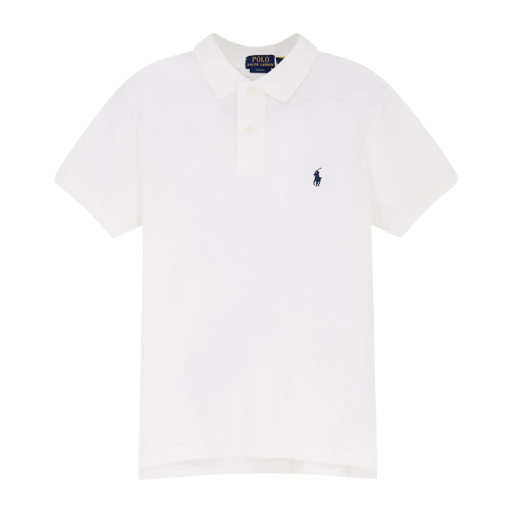 Polo Ralph Lauren Men's White Polo Shirts, L, Piqué Polo Shirt