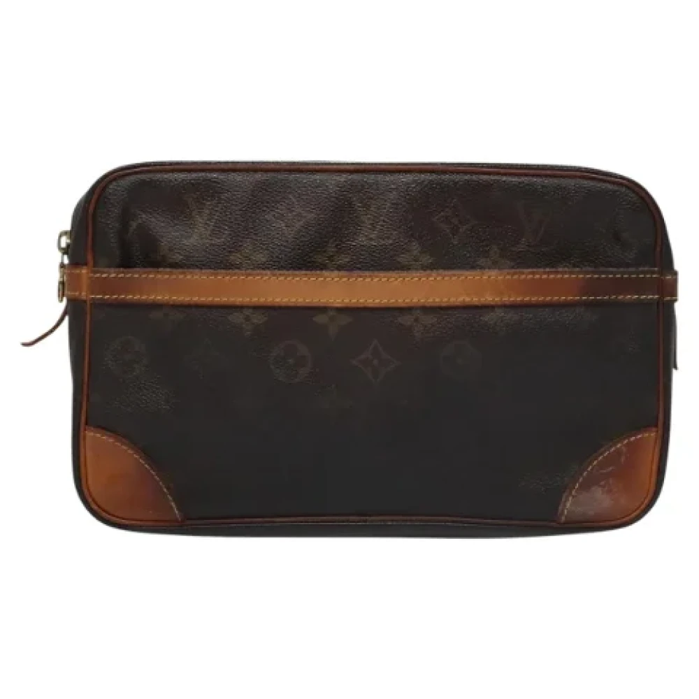 Louis Vuitton Vintage Pre-owned Canvas clutches Brown Dames
