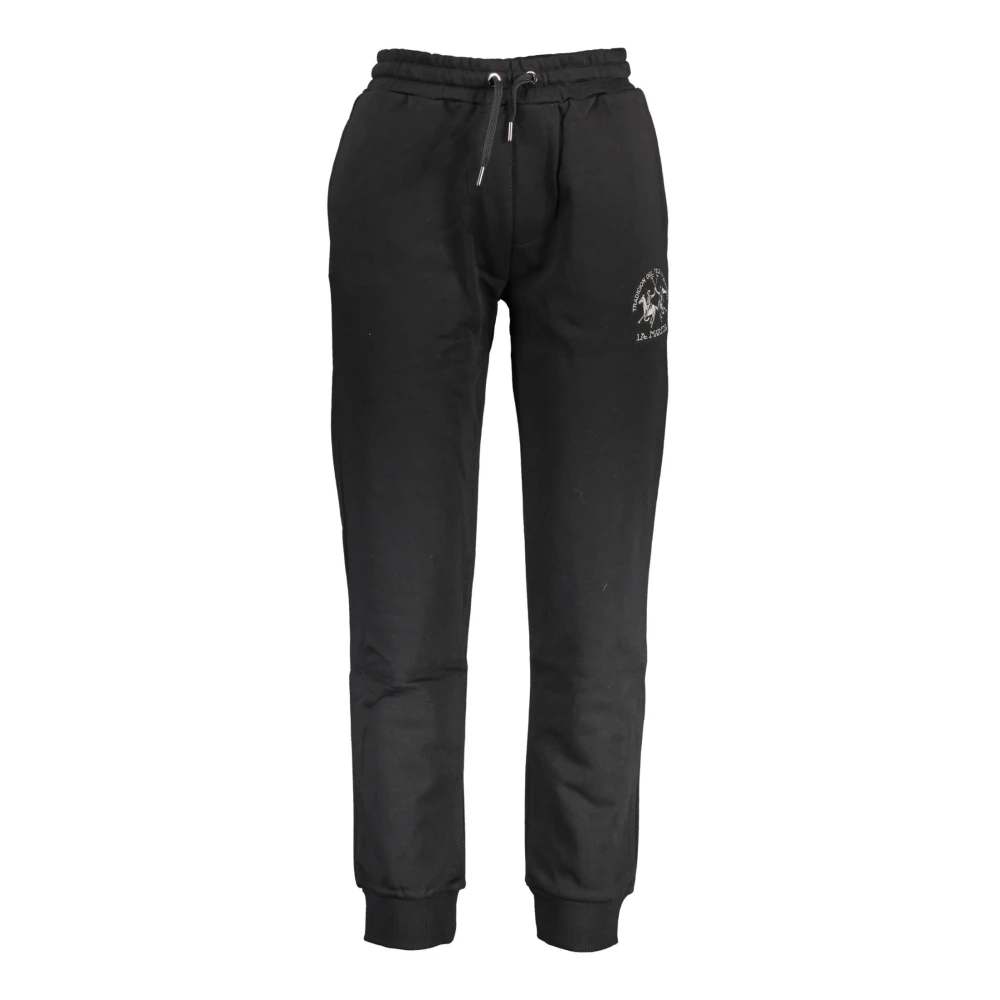 La Martina Men's Black Sweatpants,, Sporty Trousers With Elastic Extra Large