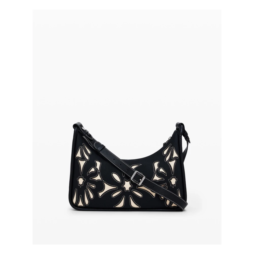 Desigual Zwarte ritssluiting handtas Black Dames