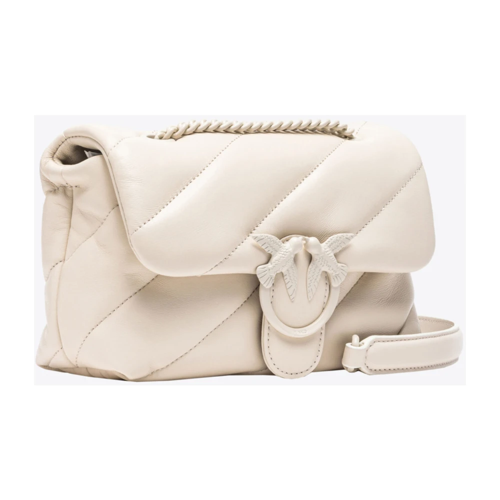pinko Kleur Blok Liefde Tas Puff White Dames