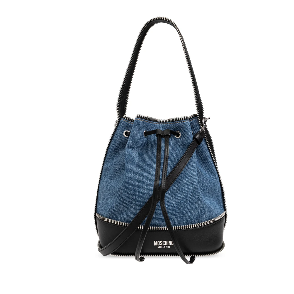 Moschino Schoudertas Blue Dames