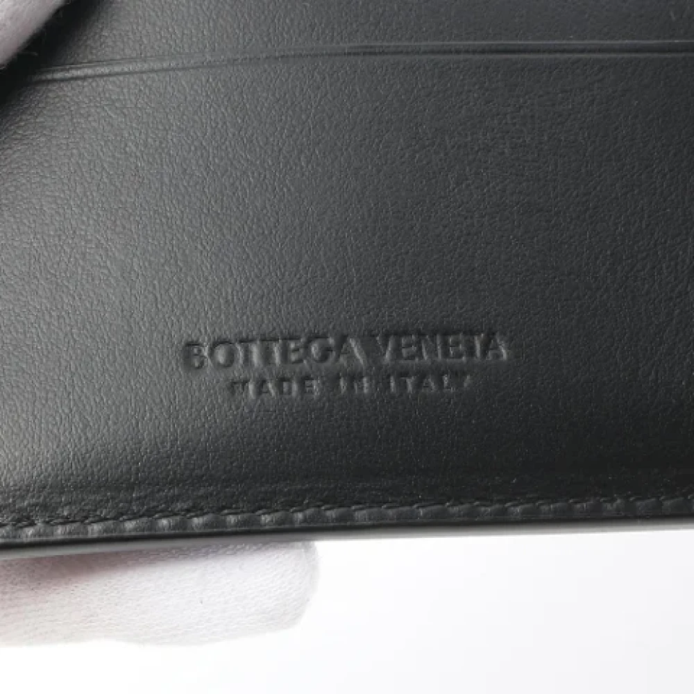 Bottega Veneta Vintage Pre-owned Leather wallets Black Dames