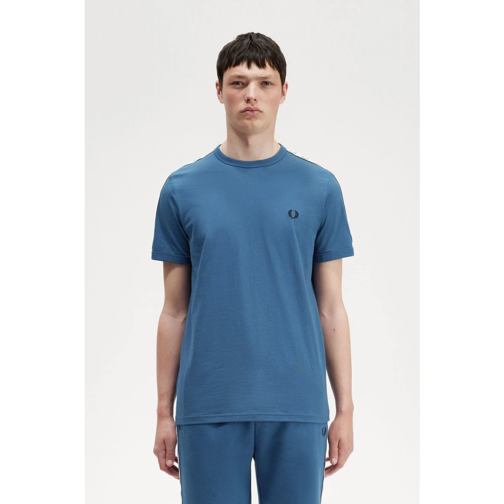 Fred Perry Ringer T-Shirt Midnight Blue Style M4620 Blue Heren