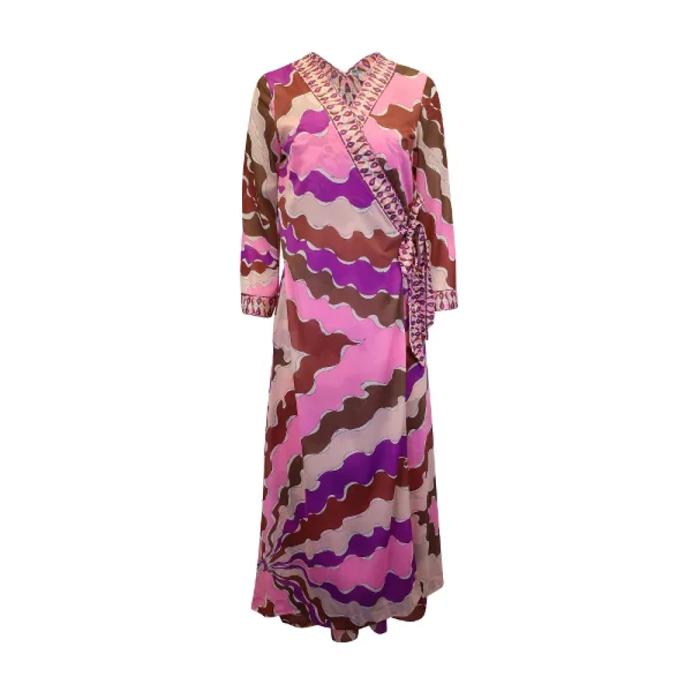 Emilio Pucci Pre-owned Polyester dresses Pink Dames