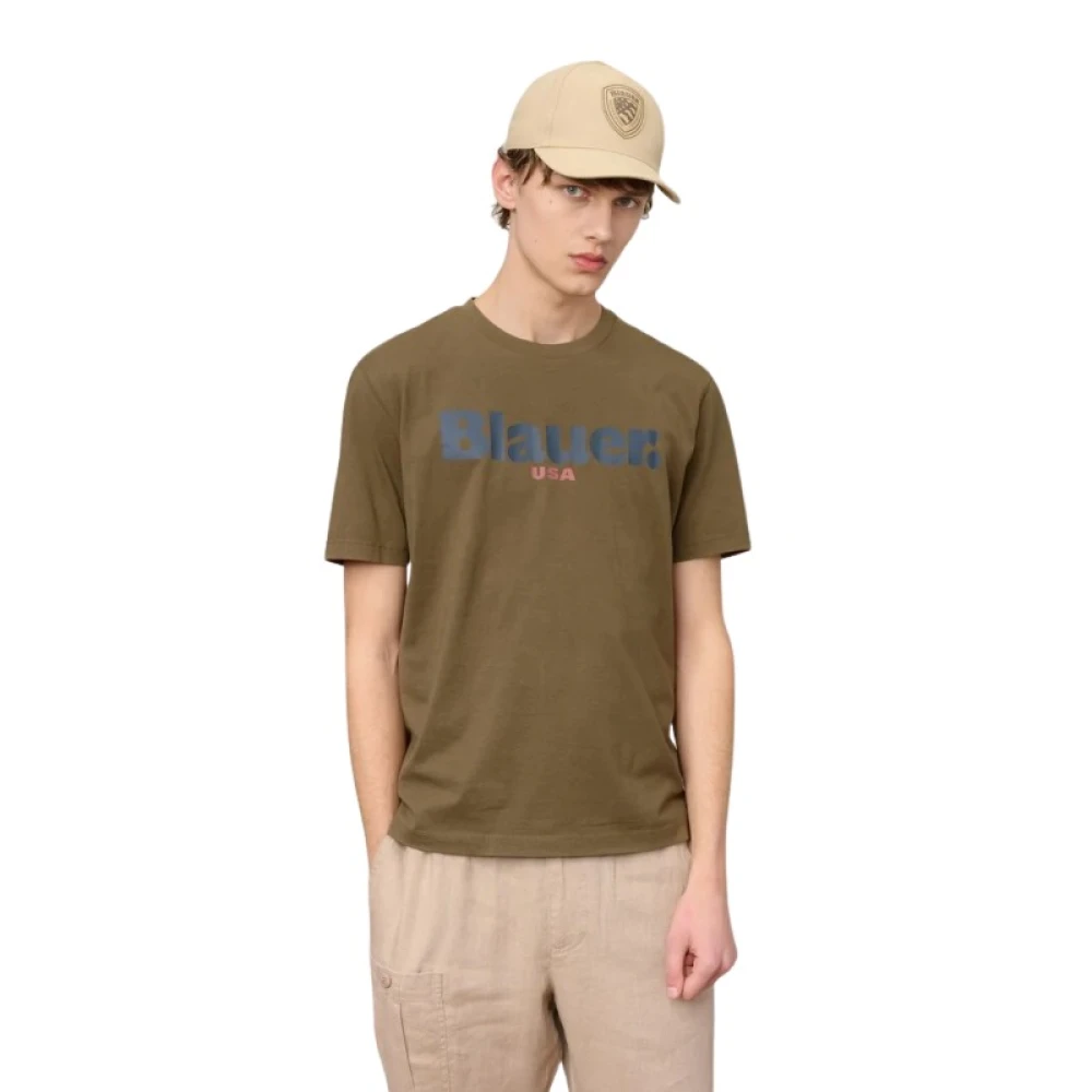 Blauer Hombre Verde Camisetas, Talla: L