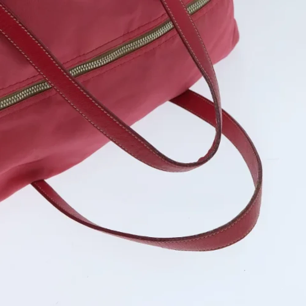 Prada Vintage Pre-owned Nylon travel-bags Pink Dames