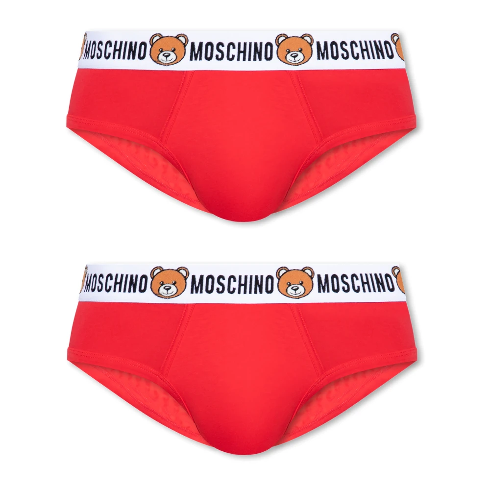 Moschino Twee-pack slips Red Heren