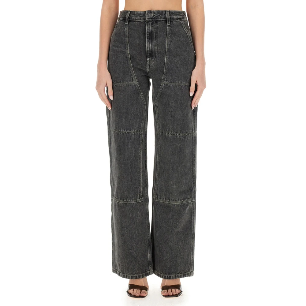 Helmut Lang Klassieke Denim Straight Jeans Black Dames