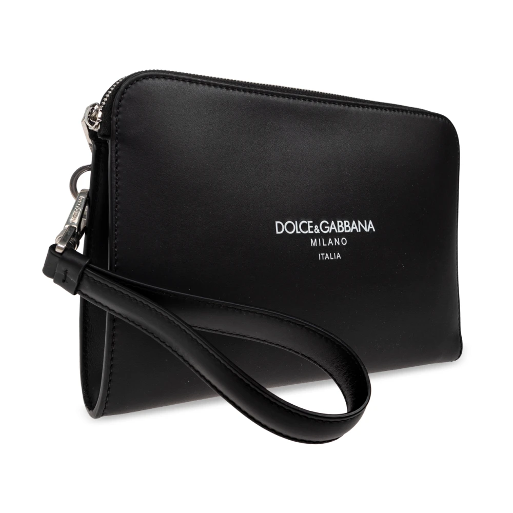 Dolce & Gabbana Leren handtas Black Heren