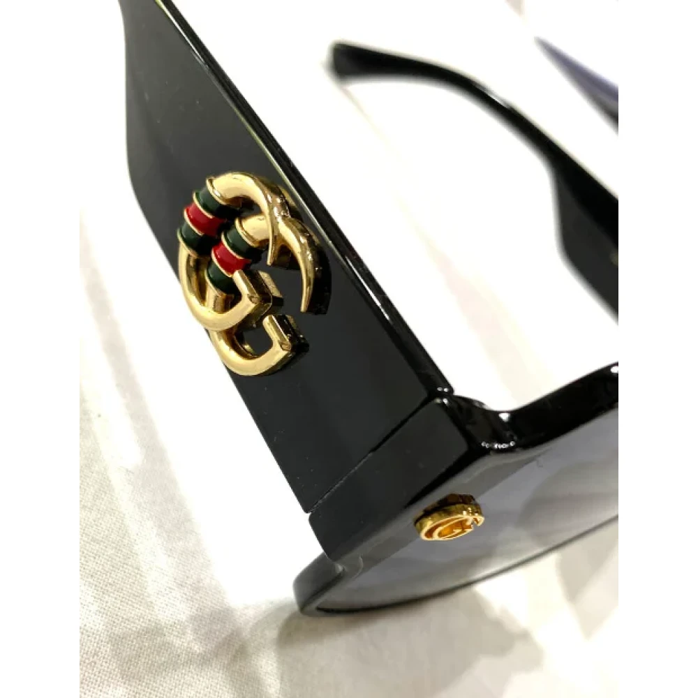 Gucci Vintage Pre-owned Plastic sunglasses Black Dames
