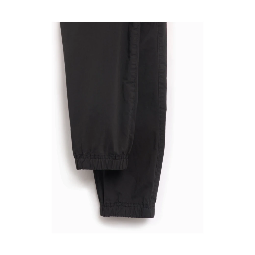 Stone Island Zwarte Cargo Joggingbroek met Zakken Black Heren