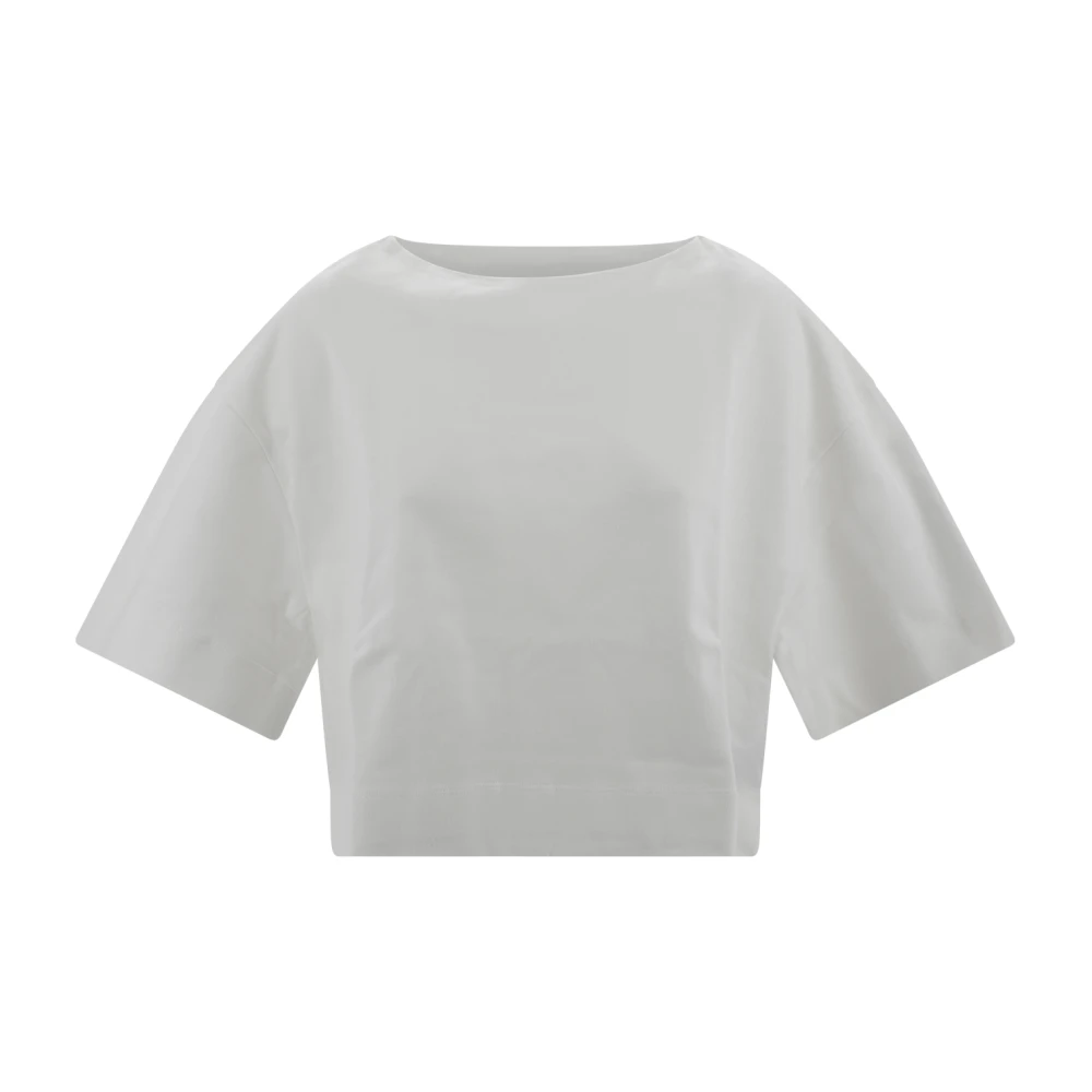 Soeur Witte Katoenen Boothals T-shirt White Dames