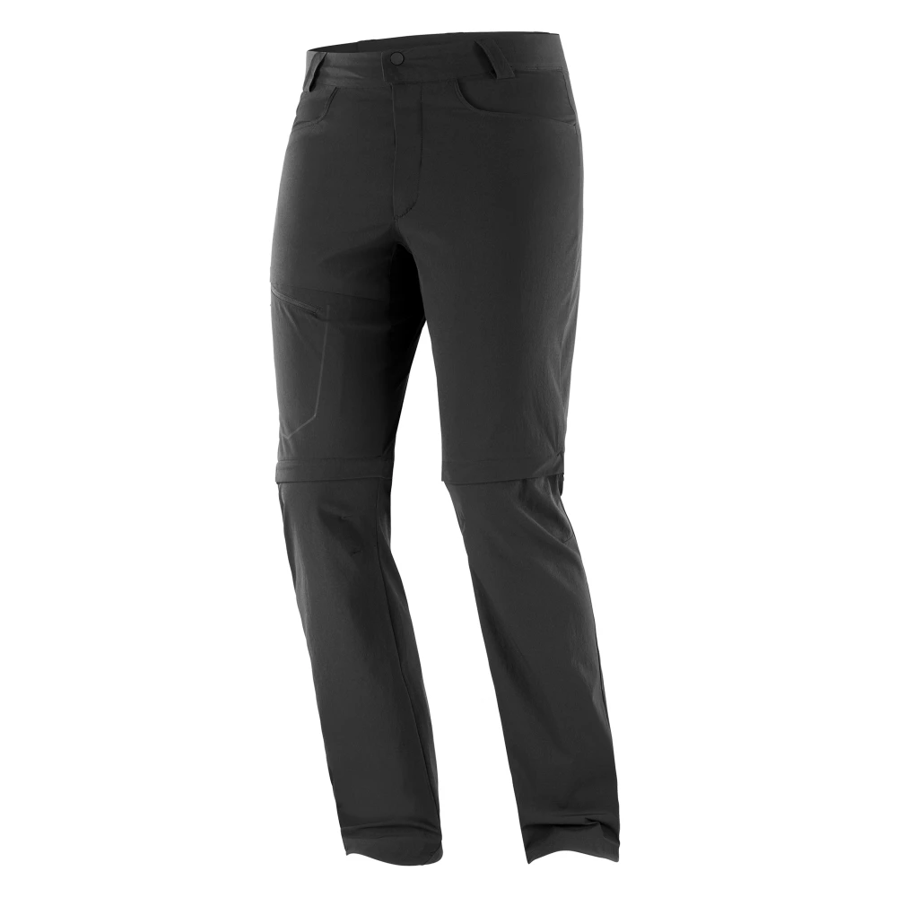 Salomon Wayfarer Zip Off Pants Black, Herr