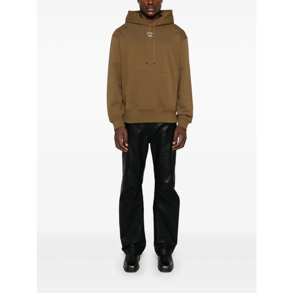 Diesel Stijlvolle Gebreide Hoodies Brown Heren